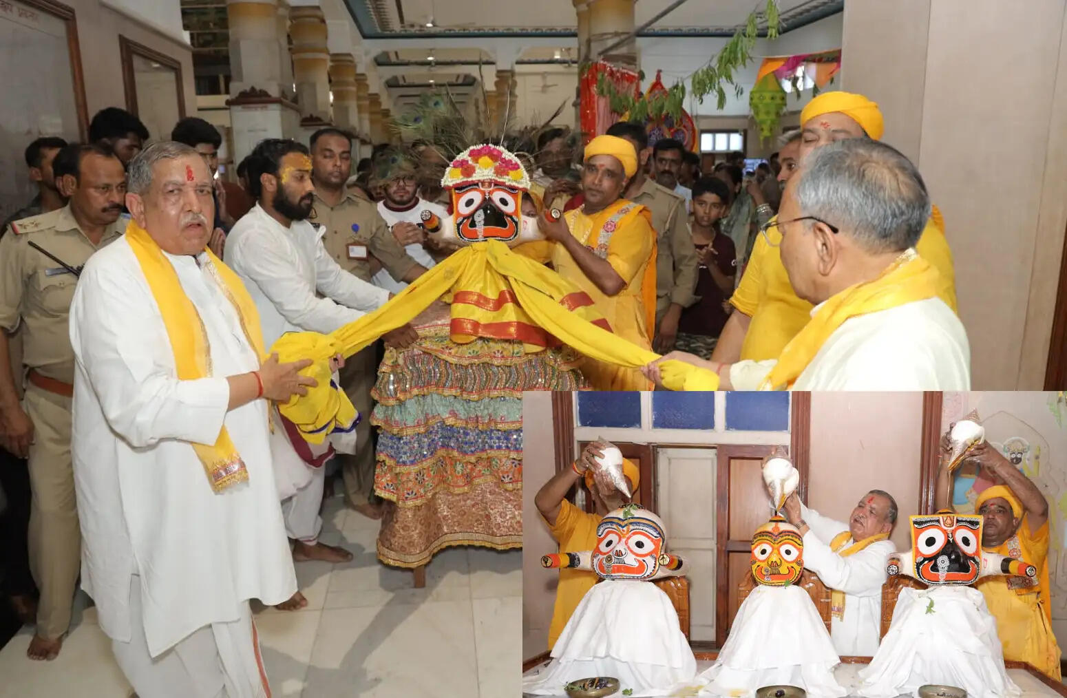 श्रीकृष्ण-जन्मभूमि पर भगवान जगन्नाथ की स्नानयात्रा संपन्न