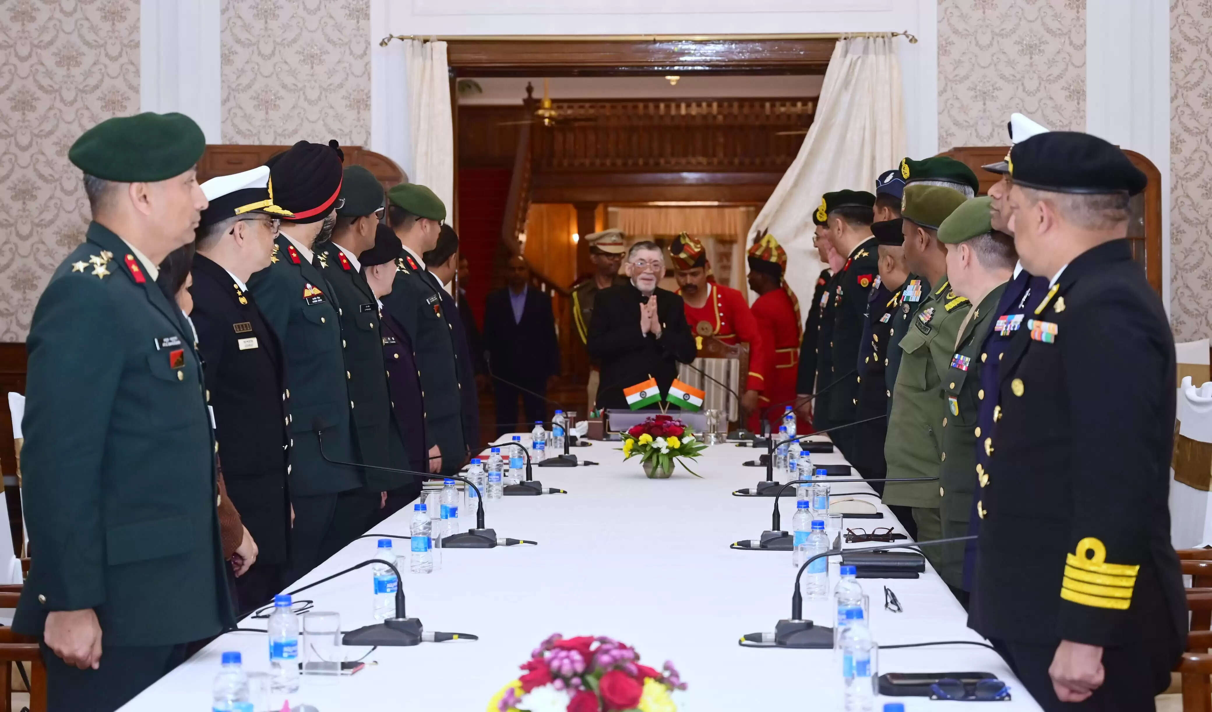 राज्यपाल गंगवार का राष्ट्रीय रक्षा महाविद्यालय के प्रतिनिधिमंडल से संवाद, पर्यटन, खेल और शिक्षा पर दिया जोर