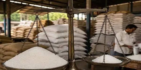 थोक ग्राहकों के लिए चीनी भंडार रखने की सीमा 15 दिन से बढ़कर 30 दिन हुई