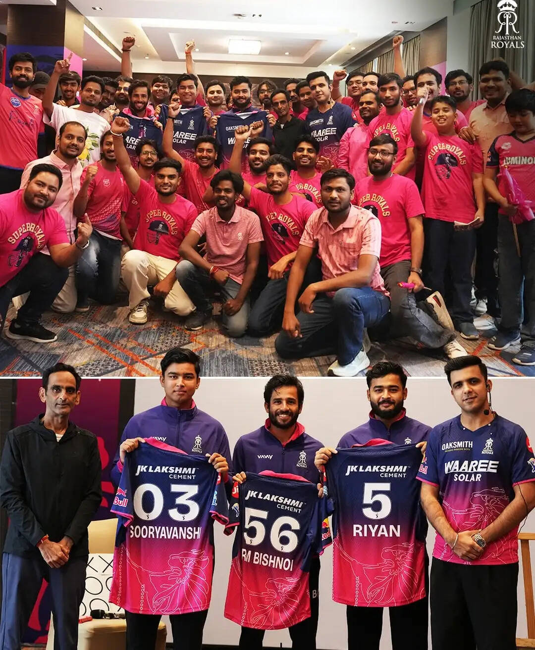 आईपीएल 2026: राजस्थान रॉयल्स ने नई जर्सी का अनावरण किया