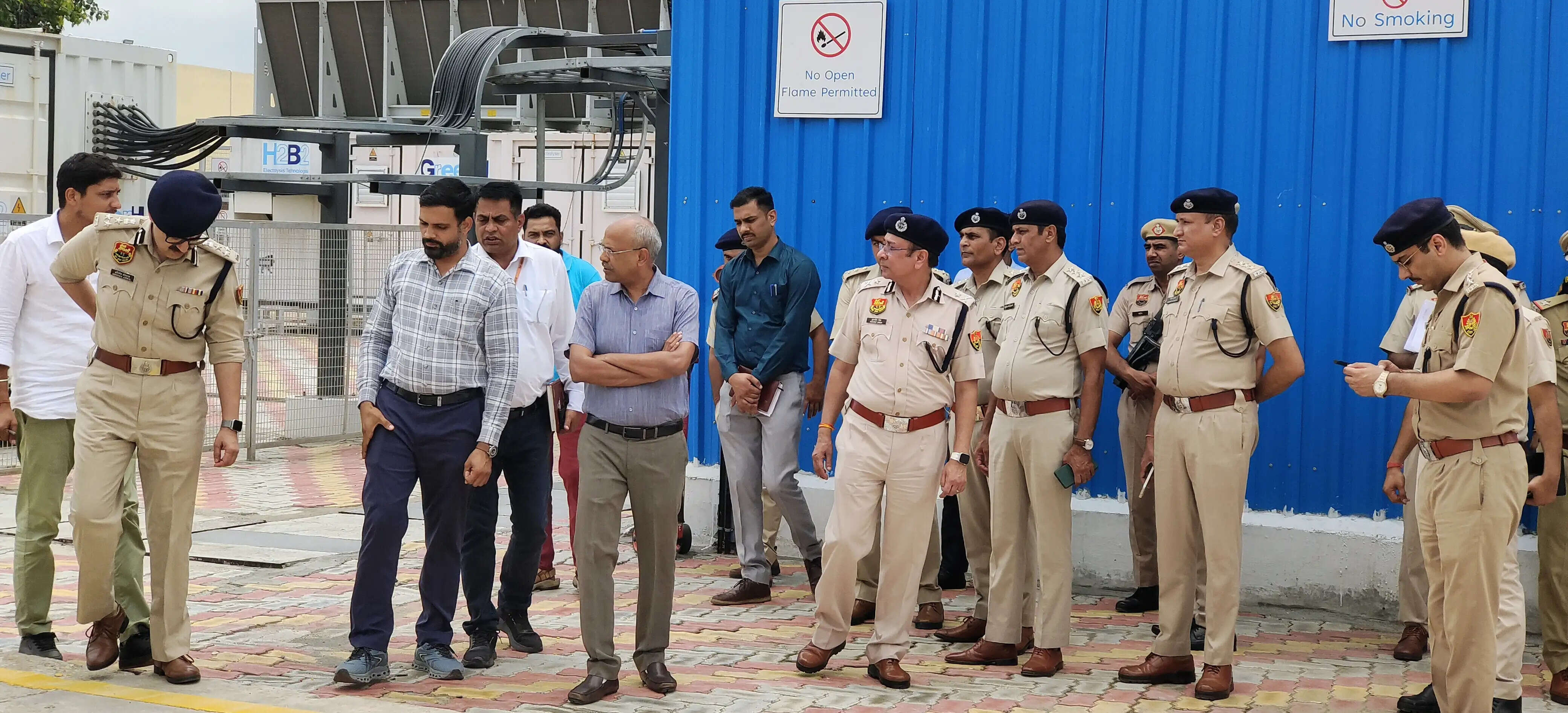 जींद : एडीजीपी कानून एंव व्यवस्था ने प्रधानमंत्री के रैली स्थल पर लिया सुरक्षा व तैयारियों का जायजा