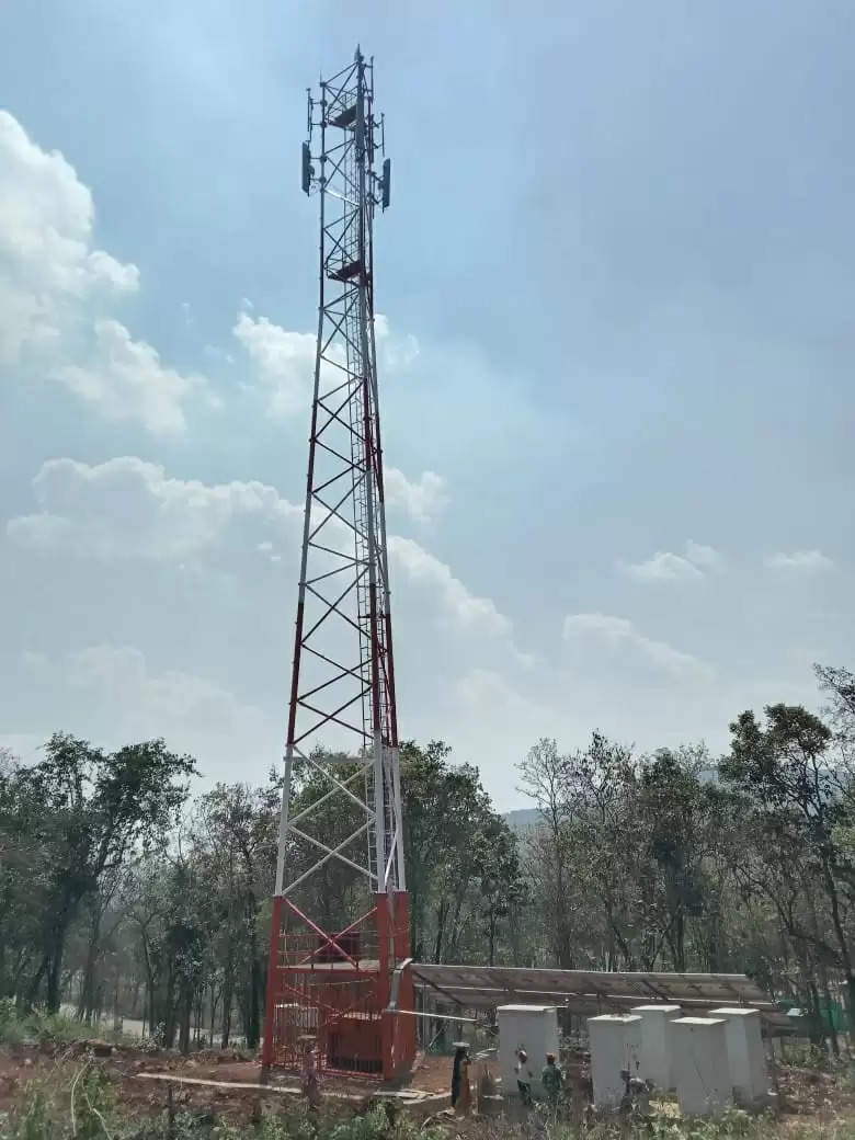 अबूझमाड़ के ढोंढरीबेड़ा में चालू हुआ नया मोबाईल टॉवर