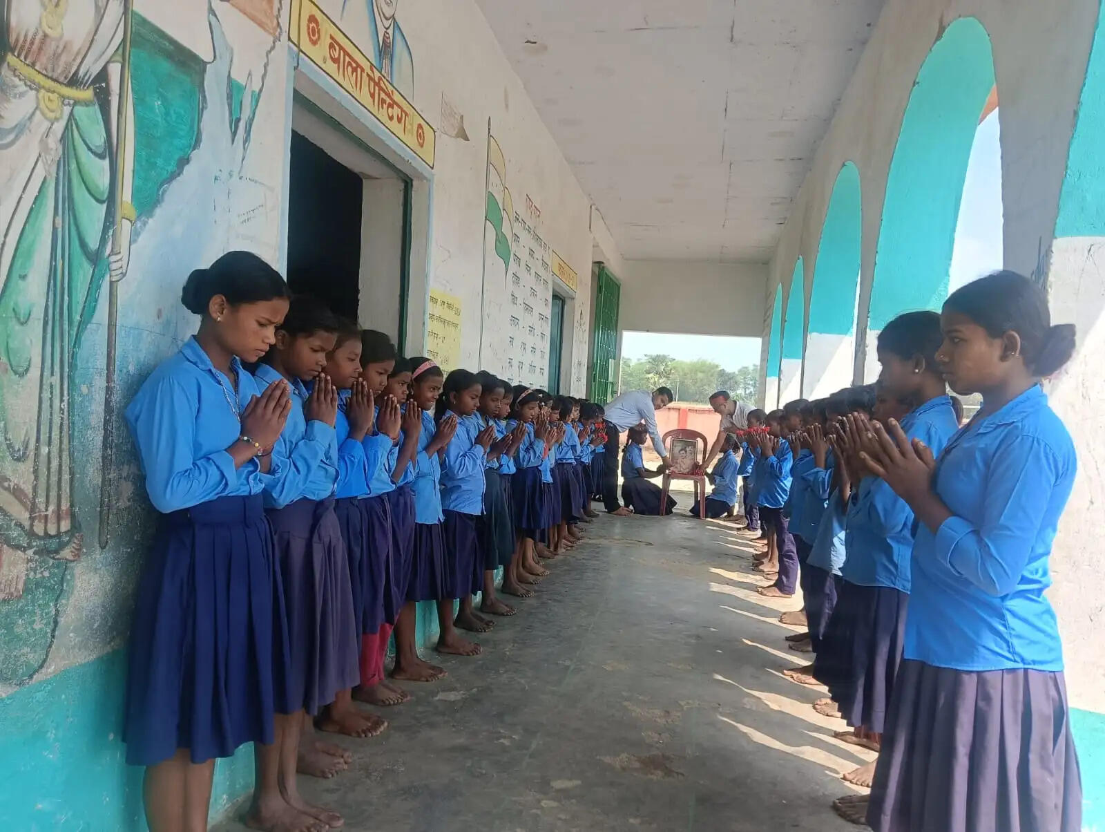 शहीद दिवस पर स्वतंत्रता सेनानी भगत सिंह,सुखदेव और राजगुरु को दी गई श्रद्धांजलि