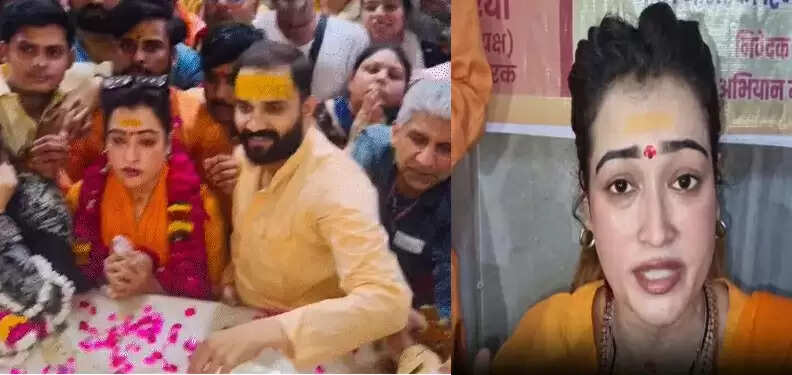 हर्षा रिछारिया ने किए बांकेबिहारी के दर्शन, वृन्दावन से सम्भल तक करेंगी सनातनी युवा पदयात्रा