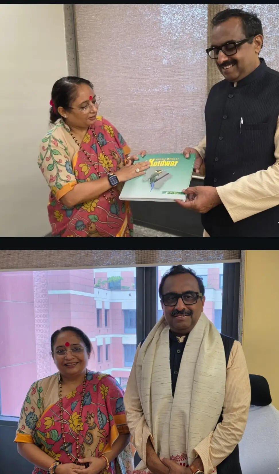 ऋतु खण्डूड़ी ने राम माधव से की शिष्टाचार भेंट, उत्तराखंड की विरासत पर चर्चा