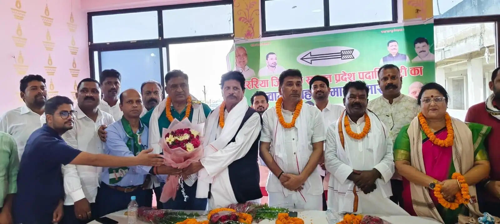 प्रदेश कमिटी में शामिल जदयू के चार पदाधिकारियों का समारोहपूर्वक किया गया सम्मान