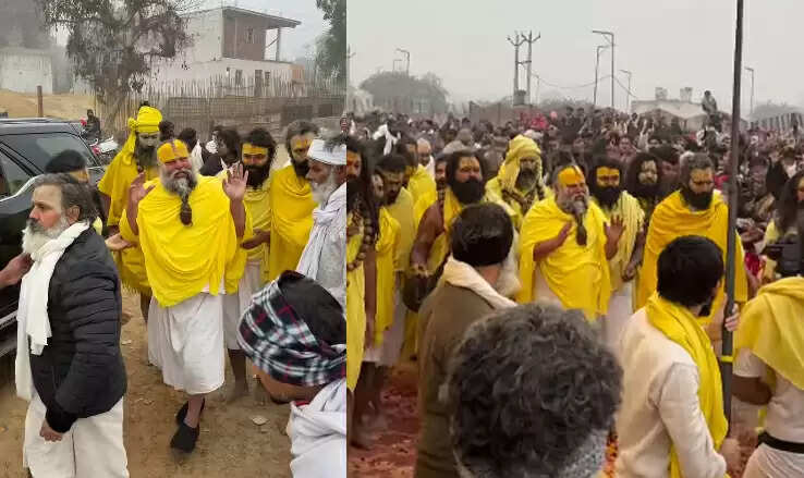 नववर्ष पर यमुना किनारे प्रेमानंद महाराज ने दिए भक्तों को दर्शन