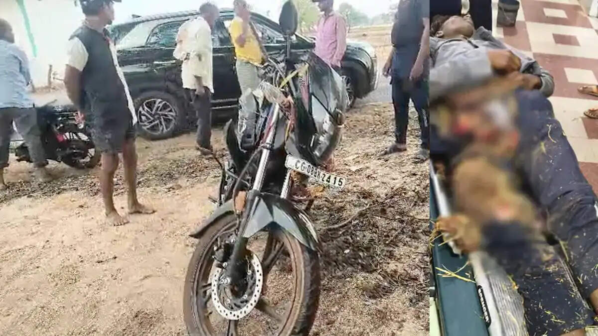 छत्तीसगढ़&nbsp;के&nbsp;बालोद में कार और मोटरसाइकिल की टक्कर ,&nbsp;तीन युवकों की मौत