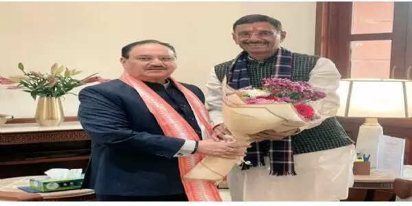 जेपी नड्डा से मिले रक्षा राज्य मंत्री, जन्मदिन की दी बधाई