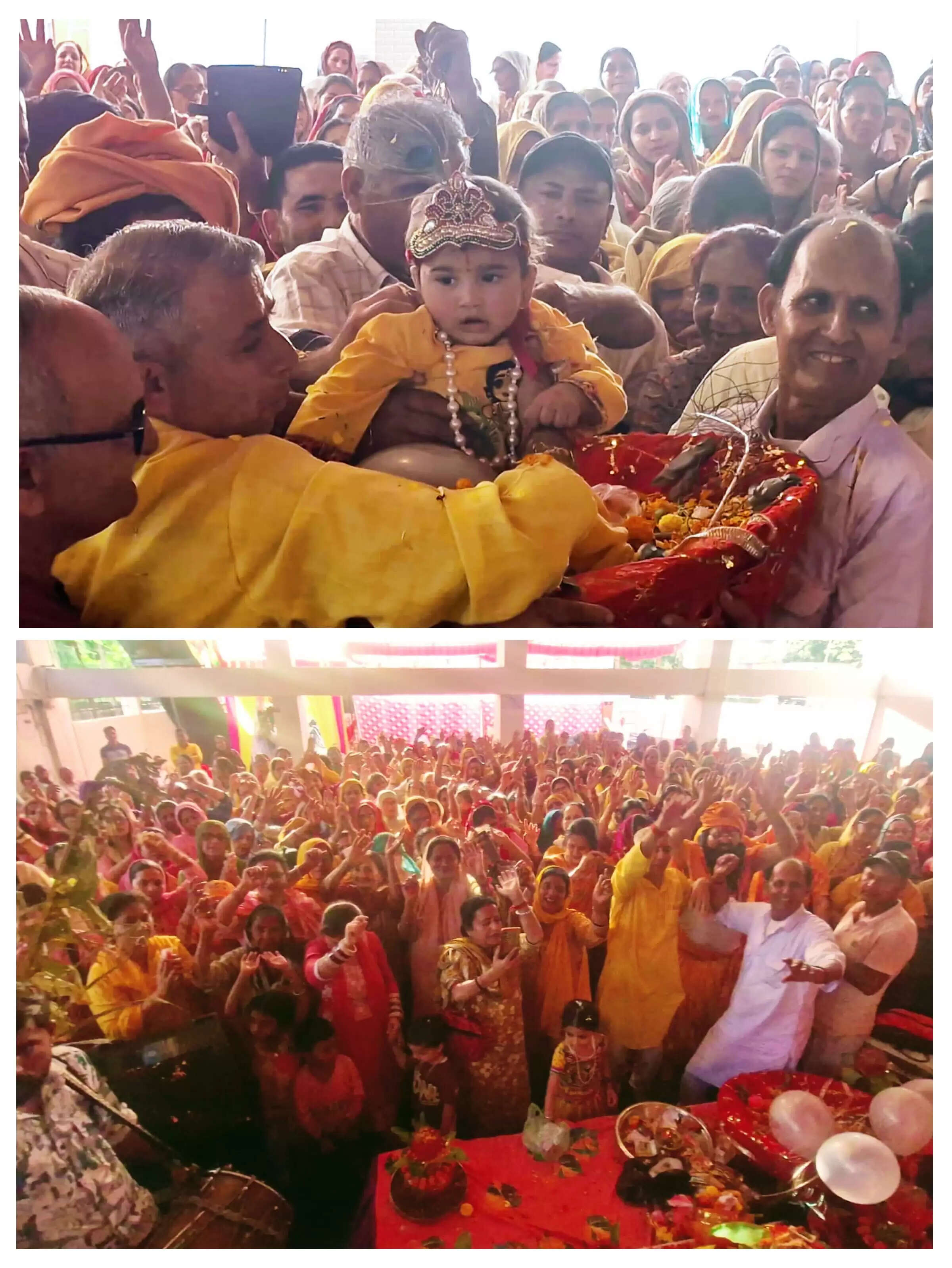 श्री ब्राह्मण सभा कठुआ में कृष्ण जन्म महोत्सव की धूम, श्रद्धालुओं का उमड़ा सैलाब -कुलदीप शास्त्री जी ने जनेऊ धारण और गायत्री मंत्र को सही विधि से जपने की प्रेरणा दी