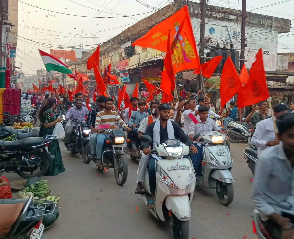 रामभक्तों की बाइक रैली में गूंजा जय श्रीराम का जयघोष