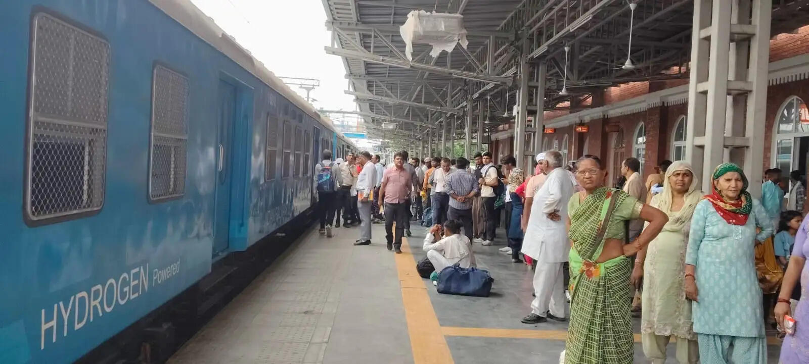 जींद : हाइड्रोजन ट्रेन का फिर से हुआ ट्रायल