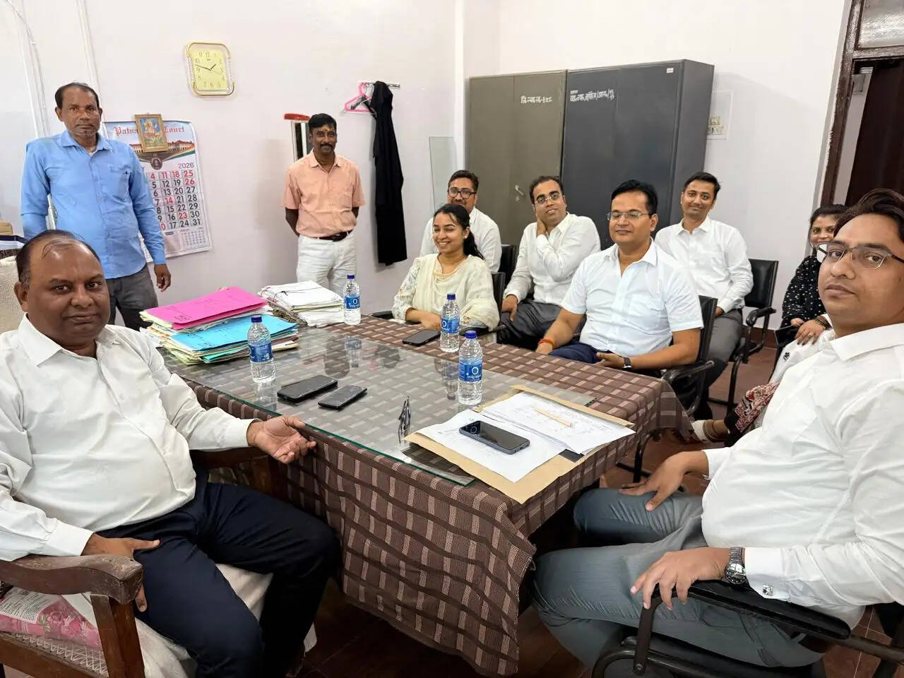 राष्ट्रीय लोक अदालत की तैयारियों को लेकर न्यायिक पदाधिकारियों के साथ बैठक