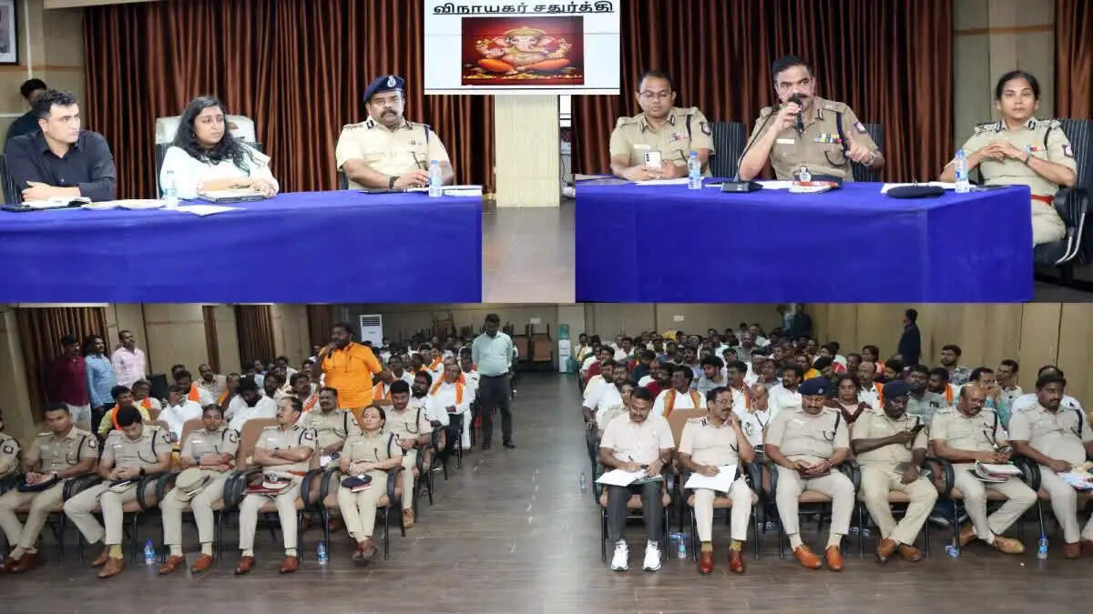 गणेशोत्सव: चेन्नई में गणेश प्रतिमाओं की ऊंचाई 10 फीट तक सीमित, स्थापना से विसर्जन तक पुलिस ने तय किए कड़े नियम