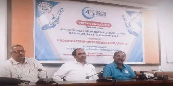 4th National Finswimming Championship 2024 in Delhi from 15th November