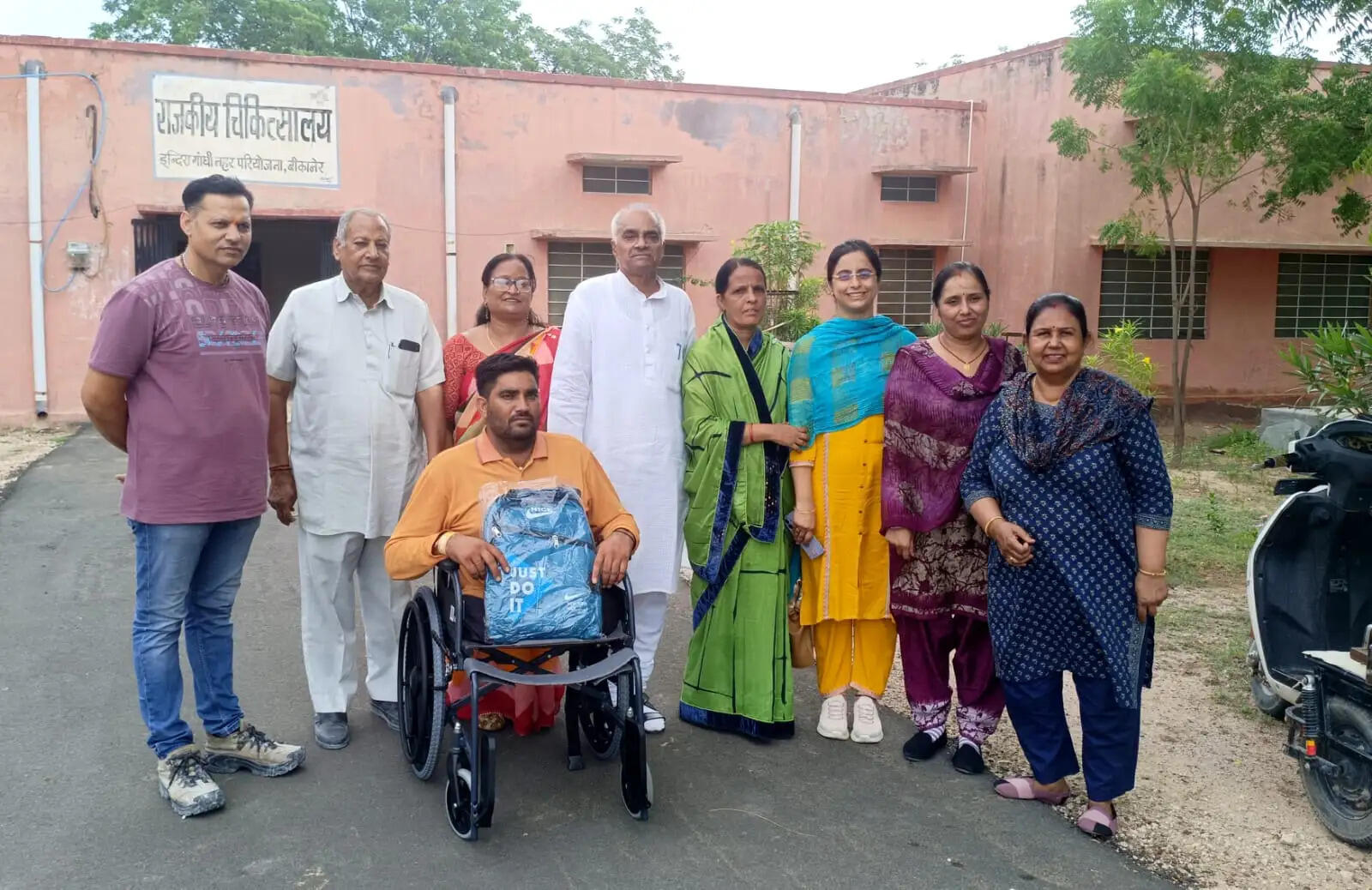पैरा नेशनल से पहले खिलाड़ी ओम प्रकाश विश्नोई को मिली विशेष व्हीलचेयर