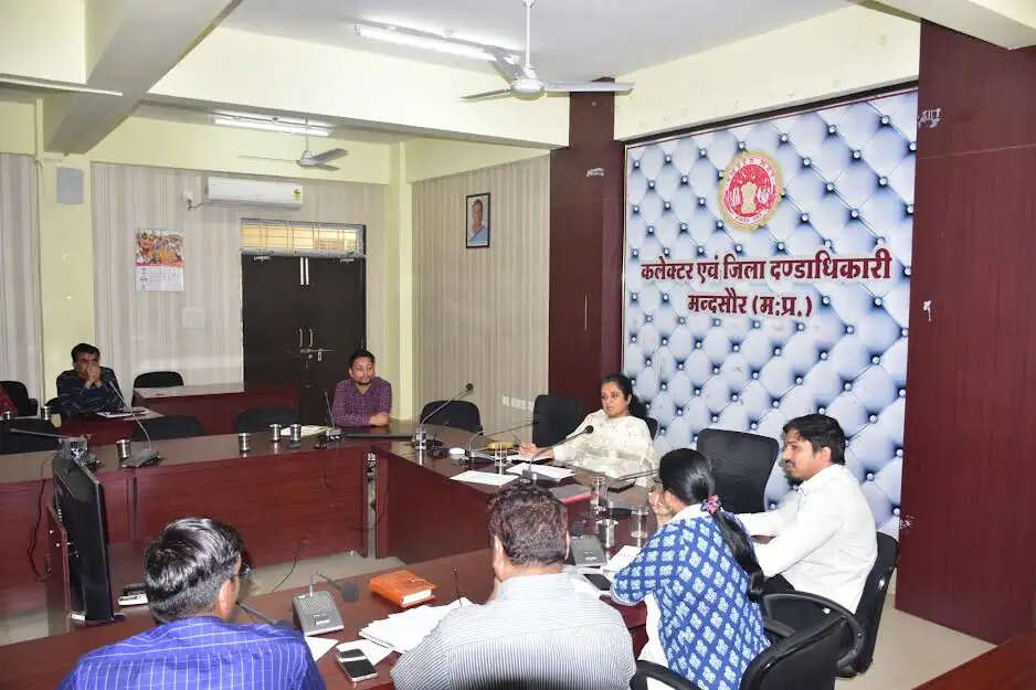 मंदसौरः जल संचय जन भागीदारी अभियान अंतर्गत जल संरक्षण के कार्यों को प्राथमिकता से पूर्ण करें - कलेक्टर