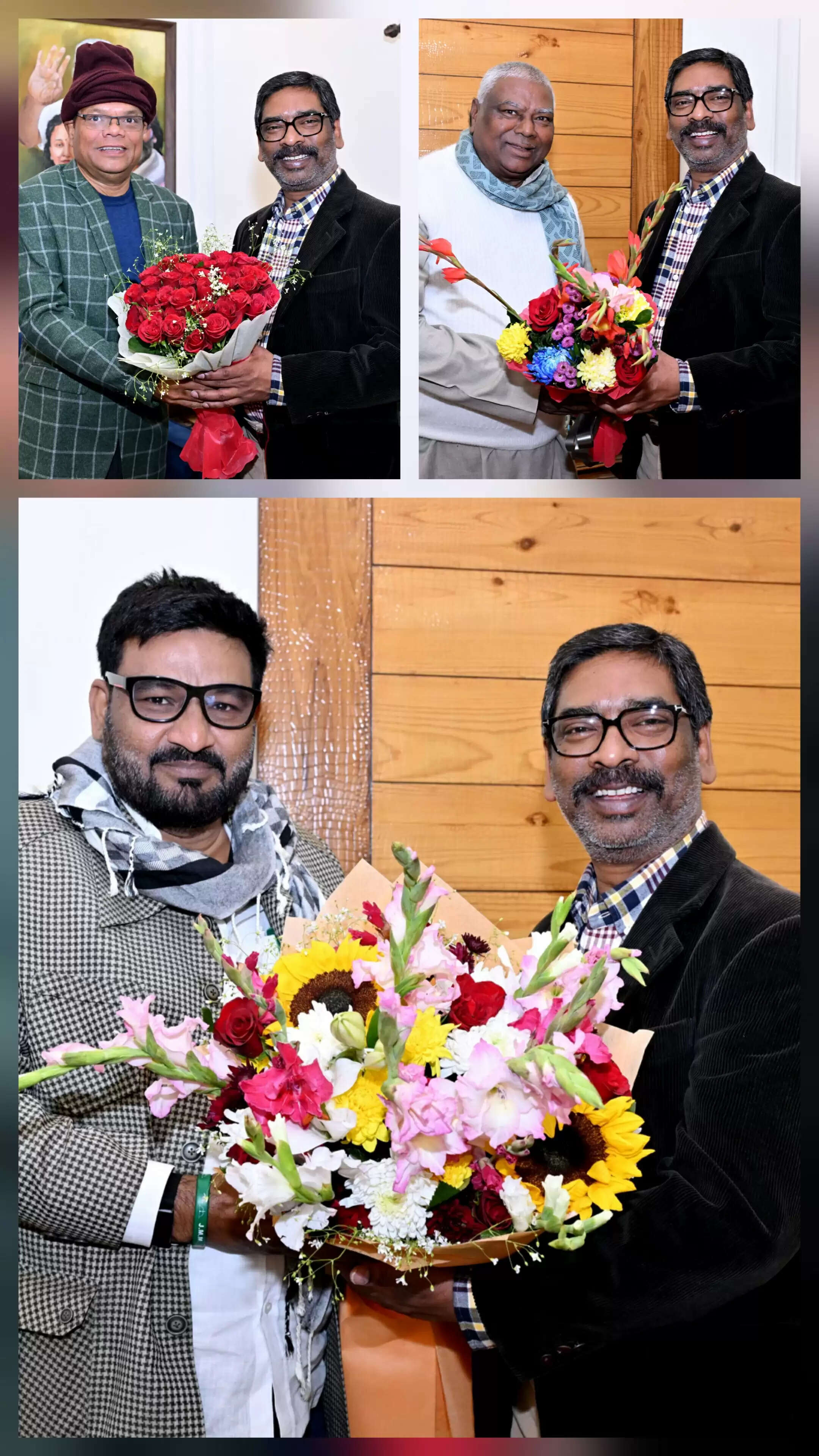 मुख्यमंत्री हेमंत सोरेन को मंत्रियों ने दी नववर्ष-2026 की शुभकामनाएं