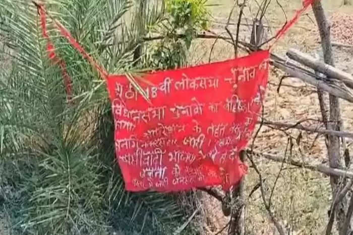 नक्सलियों के चुनाव बहिष्कार के बैनर को दरकिनार कर मतदाताओं ने बढ़-चढ़ कर किया मतदान