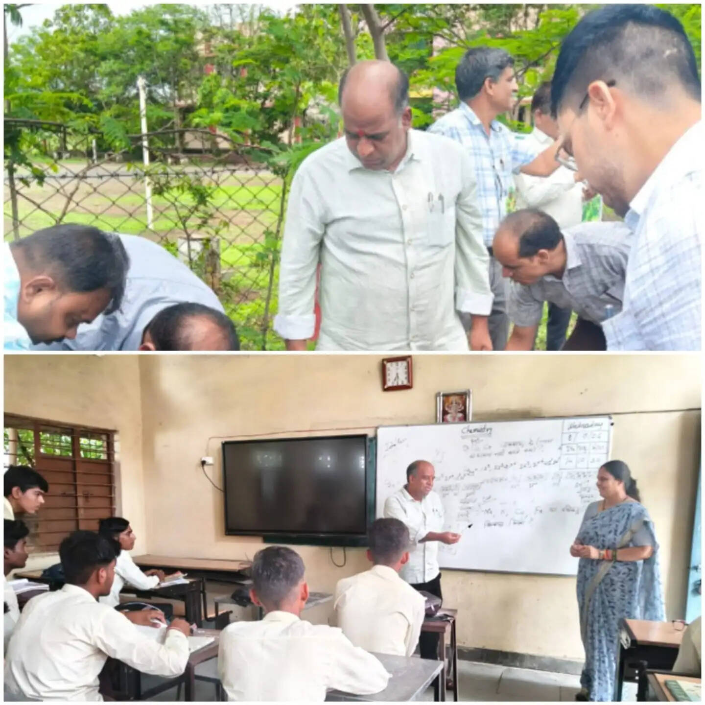 राजगढ़ः कलेक्टर ने पौधरोपण कर विद्यार्थियों को पर्यावरण संरक्षण के लिए किया प्रेरित