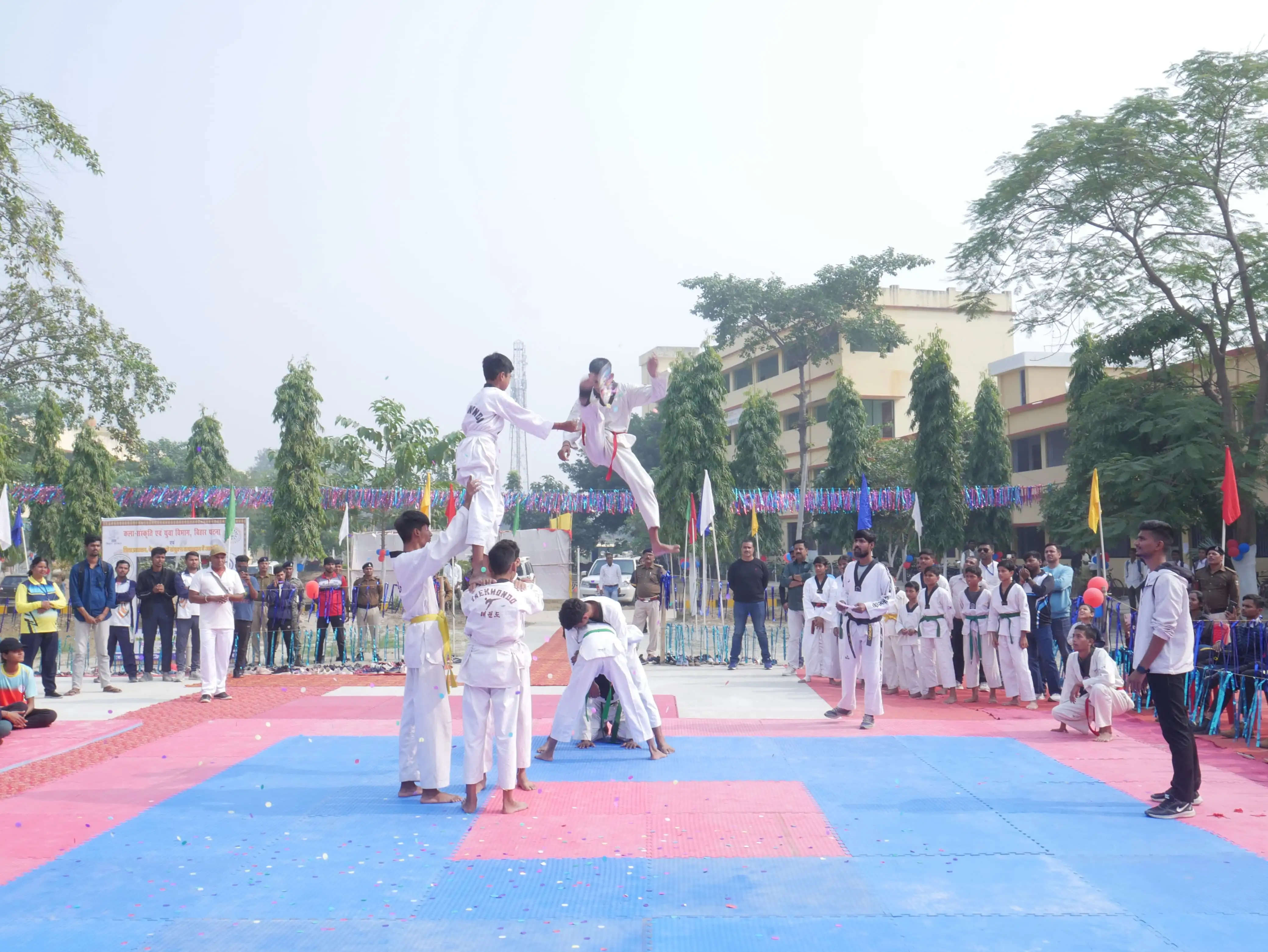 चार दिवसीय बिहार राज्यस्तरीय विद्यालय बालिका ताइक्वांडो प्रतियोगिता शुरू