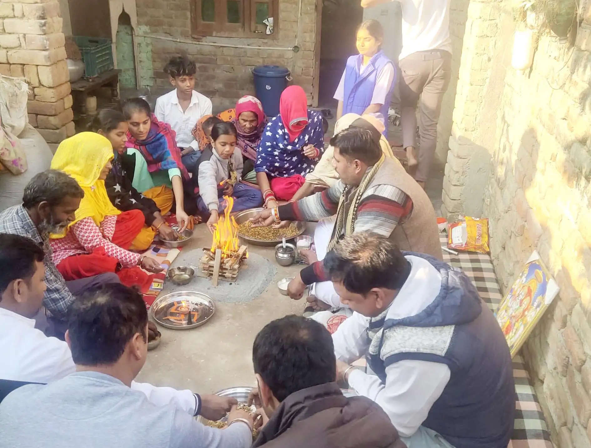 फतेहाबाद में ईसाई बने तीन हिन्दू परिवारों ने की घर वापसी