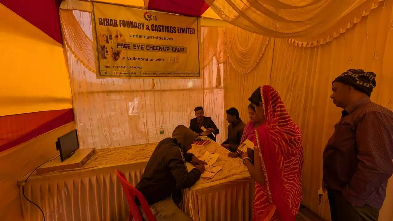बीएफसीएल के नेत्र जांच शिविर में 163 लोगों की हुई जांच