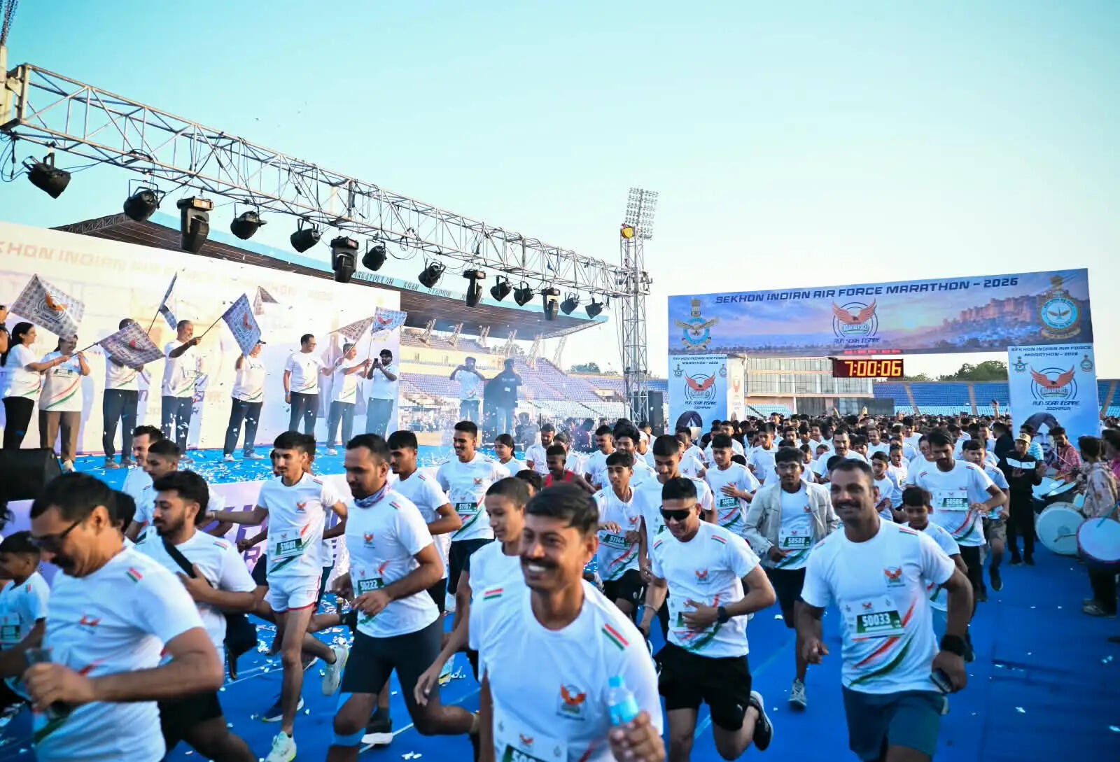 जोधपुर में सेखों आईएएफ मैराथन, दक्षिण पश्चिमी वायु कमान के स्टेशनों पर 15 हजार से अधिक ने दौड़ लगाई
