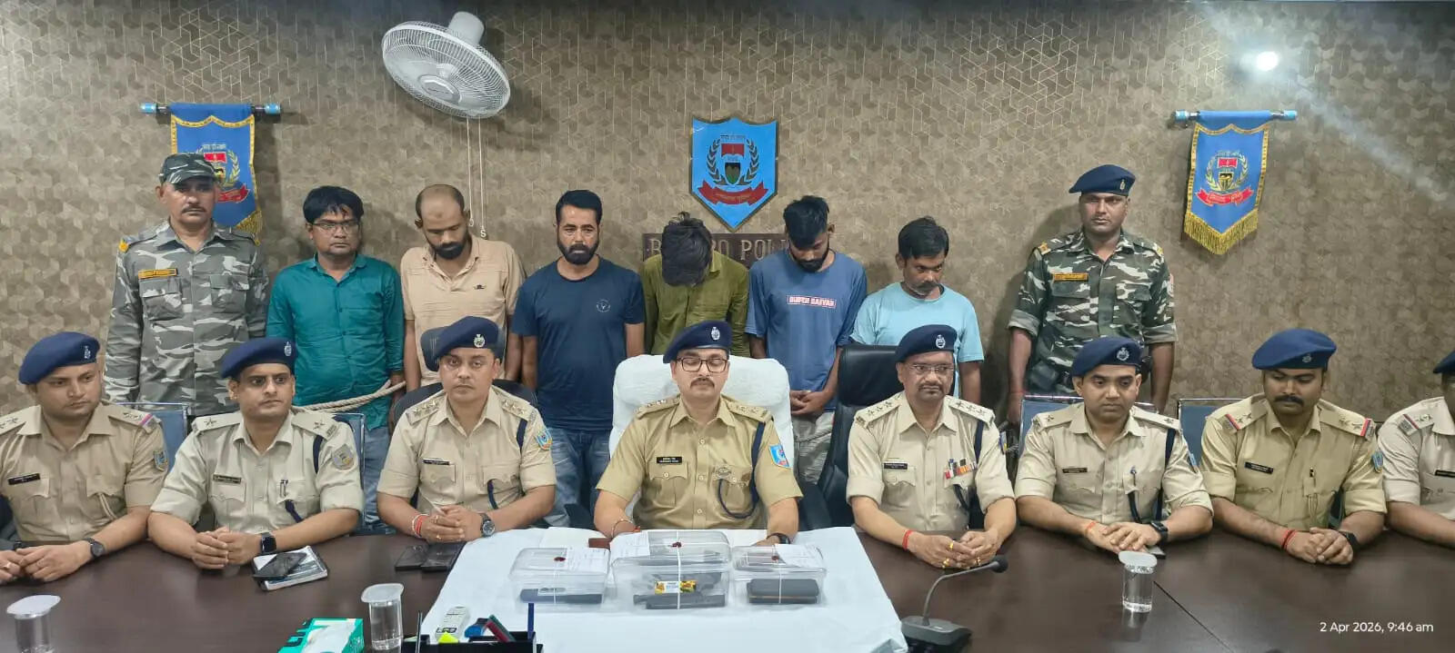 अमन साहू गिरोह के सात अपराधी गिरफ्तार