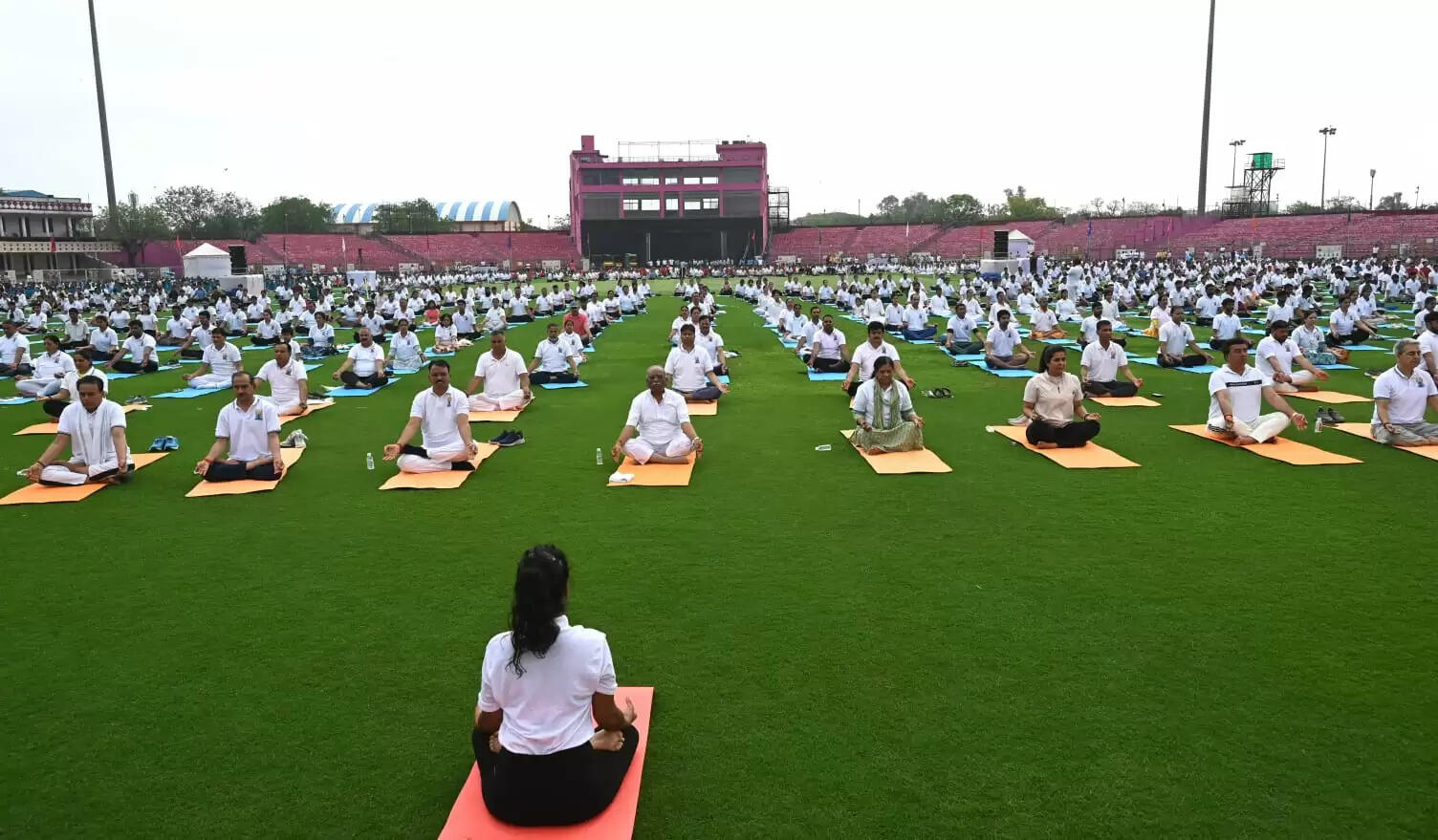 अन्तरराष्ट्रीय योग दिवस पर जयपुर में योग को लेकर आमजन में दिखा उत्साह