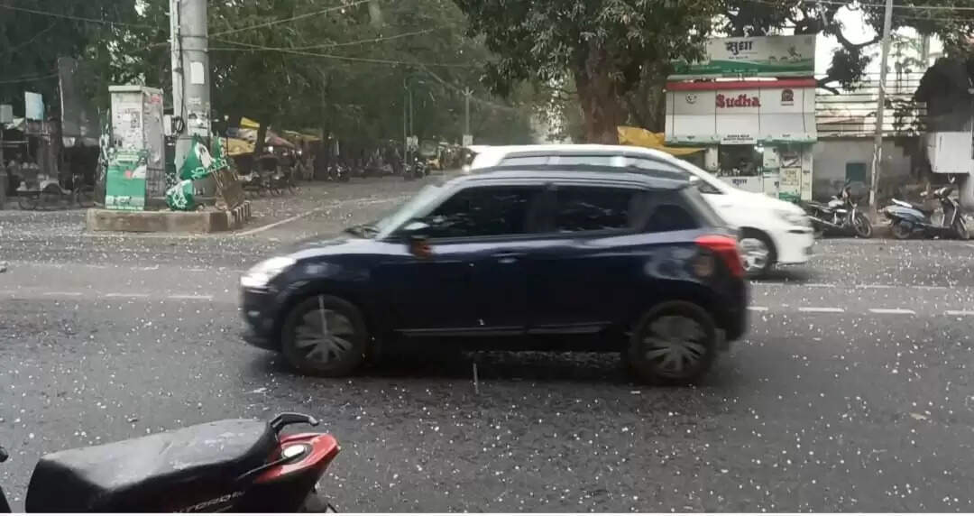 रांची में ओलावृष्टि के साथ हुई झमाझम बारिश