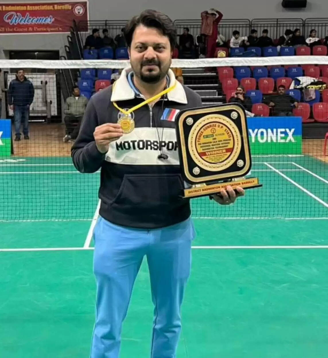 मुरादाबाद के बैडमिंटन कोच आसिफ और गगन की जोड़ी ने जीता स्वर्ण पदक