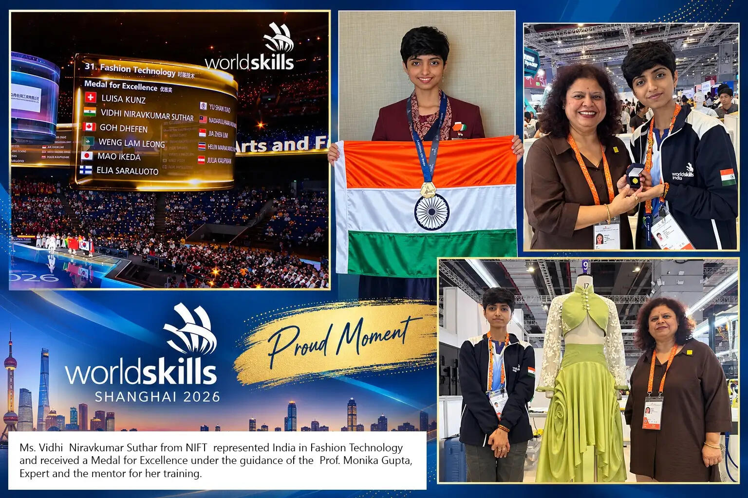 फैशन टेक्नोलॉजी, डिजिटल इंटरेक्टिव मीडिया डिजाइन, रिटेल सेल्स में निफ्ट के छात्र रहे आगे