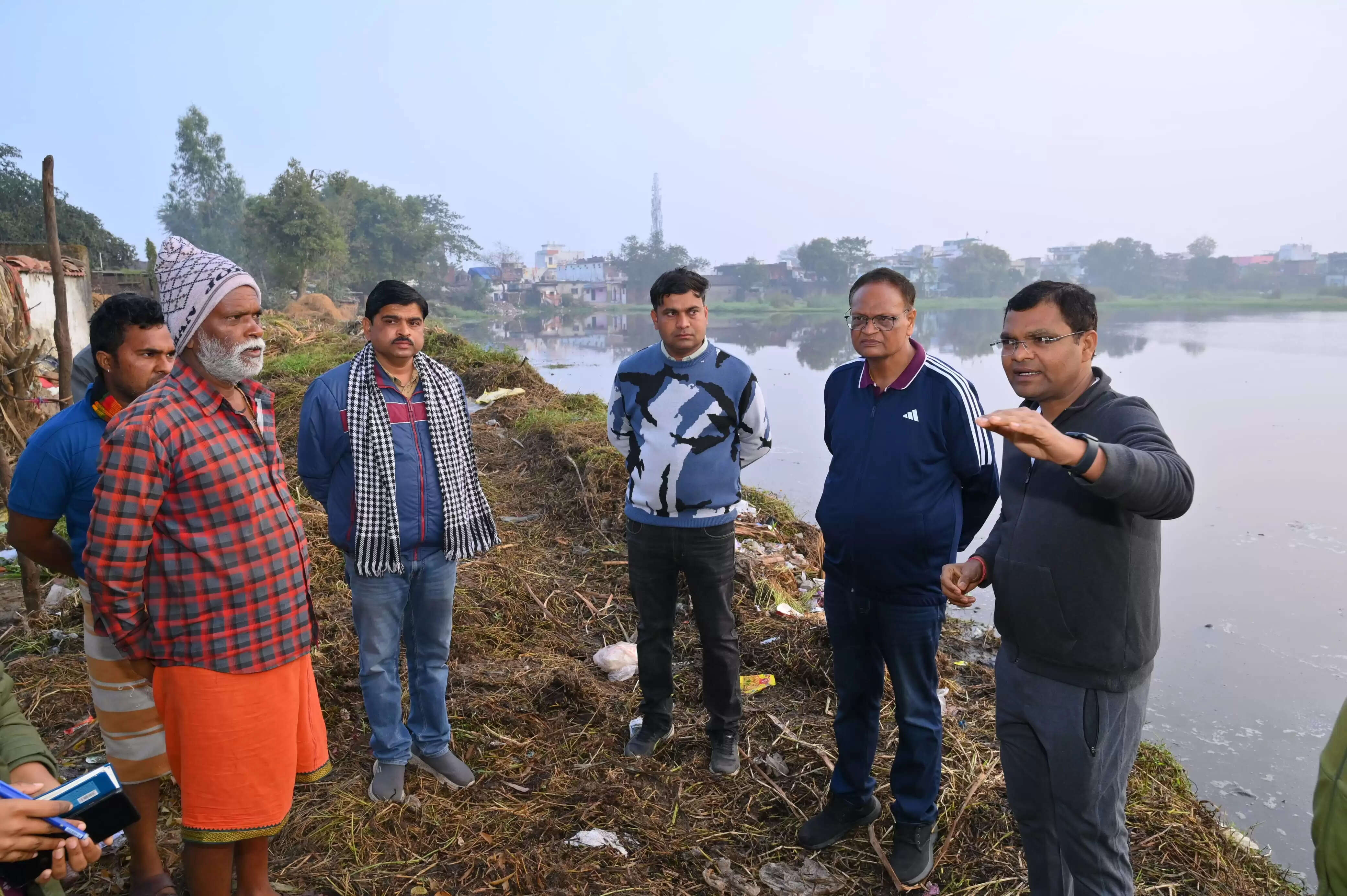 5.5 हेक्टेयर में विकसित सूरजताल तालाब की लौट रही है पुरानी चमक, सूर्यदेव और तालाब का मनमोहक संगम
