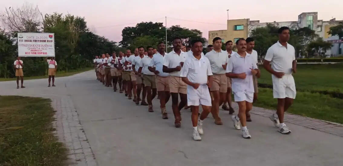 एसएसबी में फिट इंडिया फ्रीडम रन 7.0 के तहत जॉगिंग कार्यक्रम आयोजित