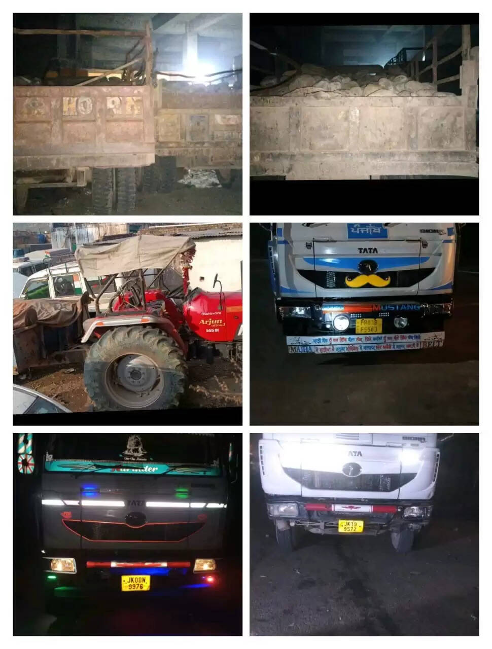 कठुआ पुलिस ने अवैध खनन में लिप्त 10 वाहन जब्त किए