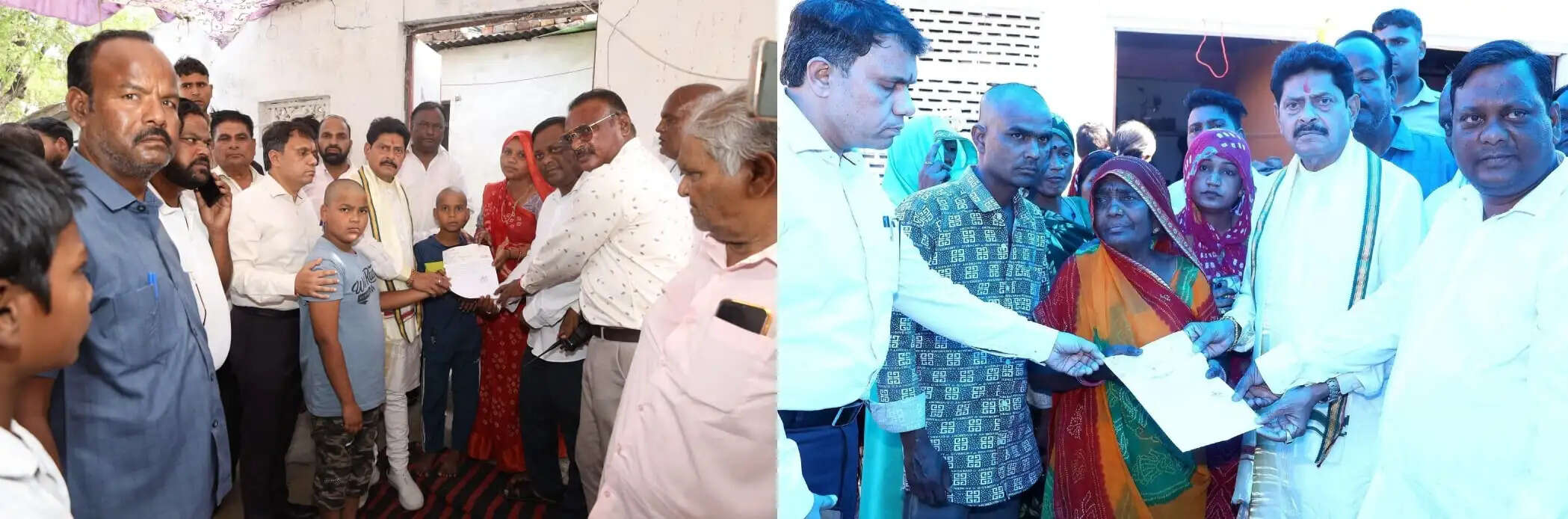 सीवर हादसे में मृत स्वच्छता कर्मियों के परिजनों को सौंपी सहायता राशि