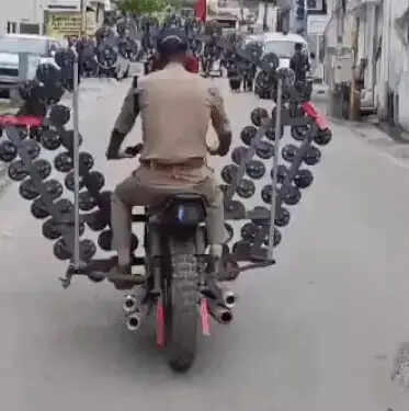फरीदाबाद : बाइक में लगाए 500 हॉर्न, उत्तराखंड पुलिस ने काटा चालान