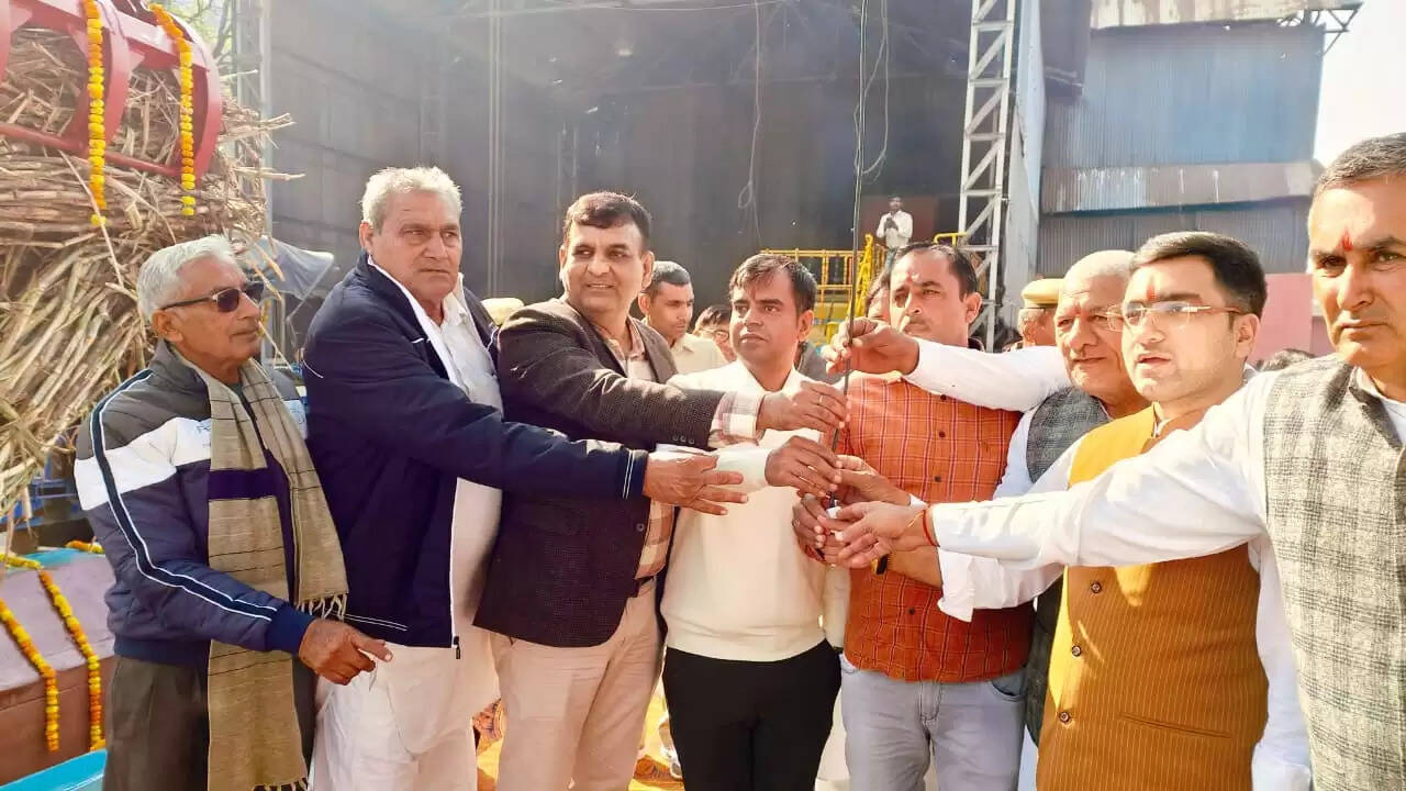 जींद : सहकारी चीनी मिल में गन्ना पिराई शुरू