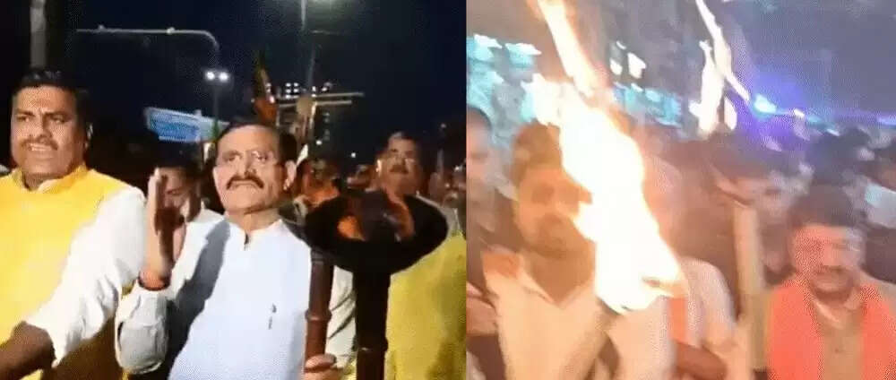 पहलगाम हमले के विरोध में मध्य प्रदेश में हुए प्रदर्शन, जगह-जगह निकले मशाल जुलूस