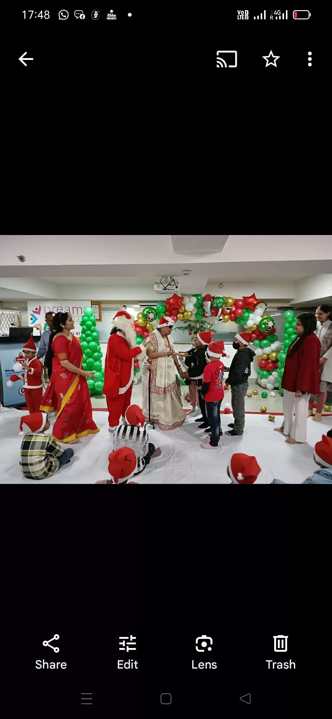 क्रिसमस सेलिब्रेशन में झूमें बाल कैंसर रोगी एवं कैंसर विजेता