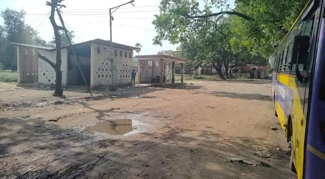 विक्रमशिला सेतु क्षतिग्रस्त होने के बाद से सरकारी बस स्टैंड पर पसरा सन्नाटा