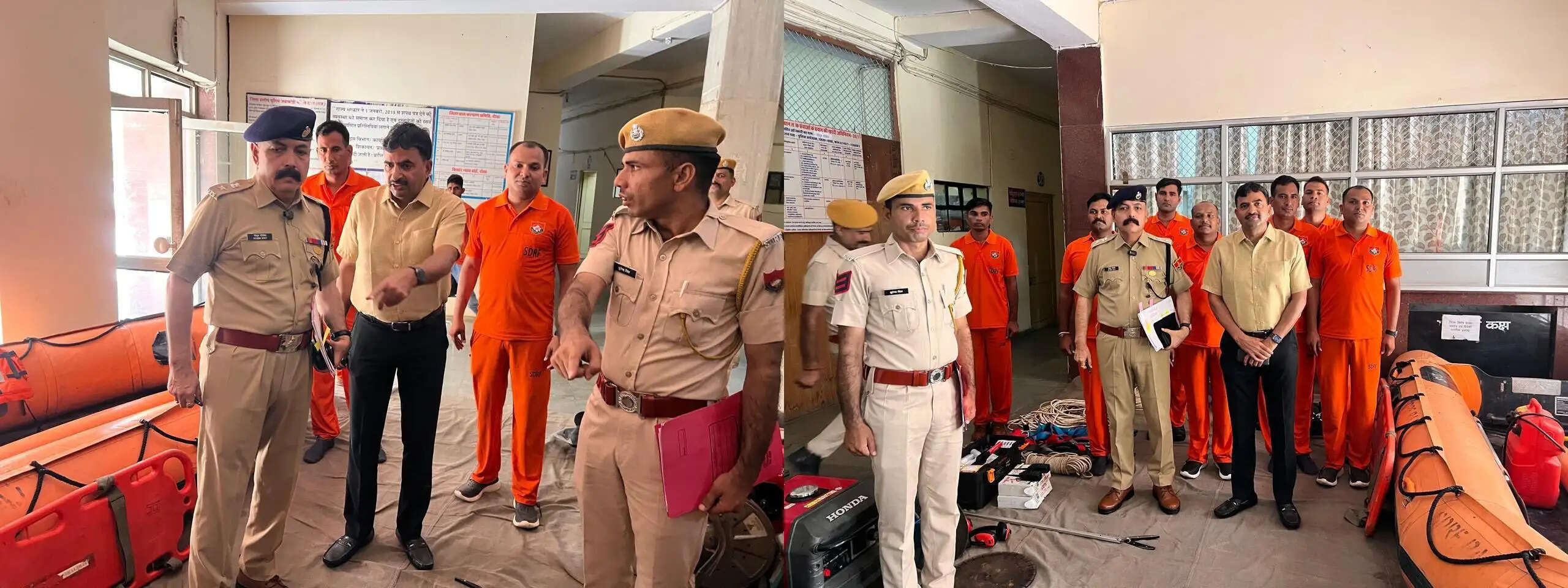 मानसून आपदा से निपटने के लिए एसडीआरएफ मुस्तैद: कमांडेंट राजेंद्र सिंह सिसोदिया ने लिया रेस्क्यू टीम का जायजा