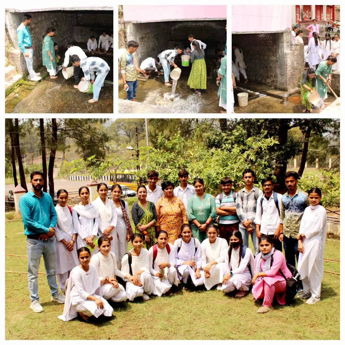 छात्रों ने बावलियों की सफाई कर राष्ट्रीय प्रौद्योगिकी दिवस मनाया