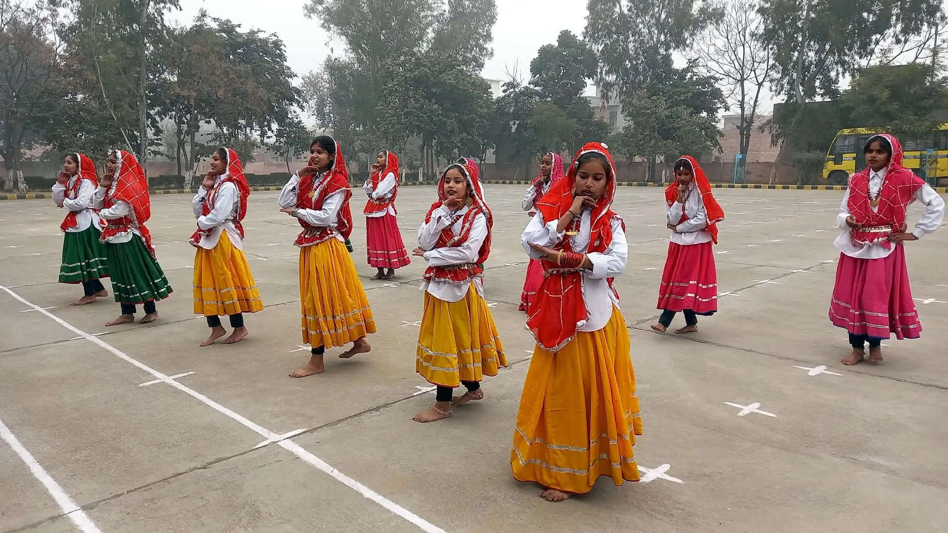 फतेहाबाद: गणतंत्र दिवस समारोह को लेकर टोहाना में हुई फुल ड्रेस फाइनल रिहर्सल