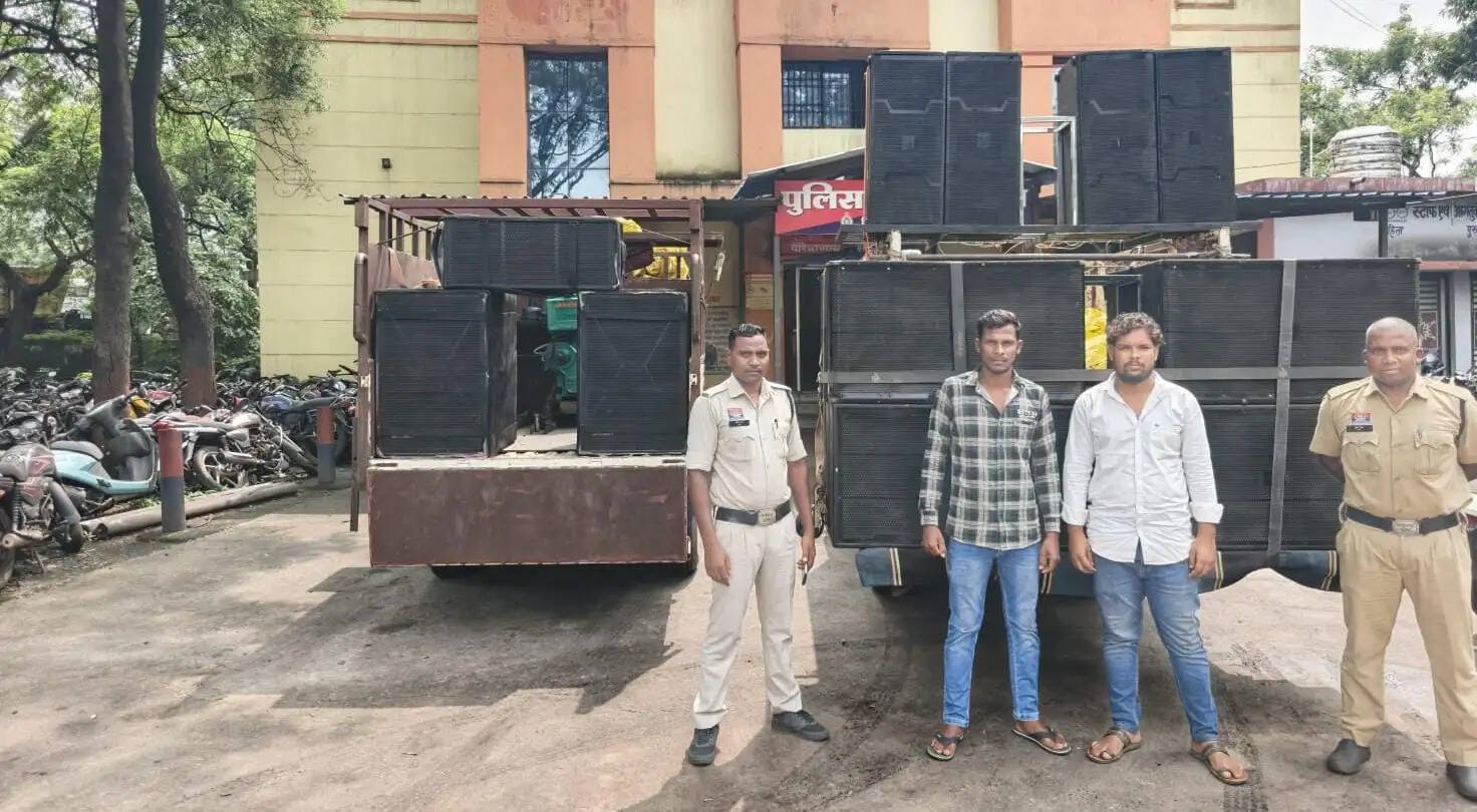 गणेश उत्सव में तेज आवाज में डीजे बजाने वालों पर कोरबा पुलिस की कार्रवाई, 14 डीजे वाहन जब्त