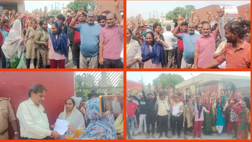 ब्रेकर्स एग्रो फ्रूड प्राइवेट लिमिटेड में वेतन वृद्धि की मांग को लेकर श्रमिकों ने हड़ताल कर किया प्रदर्शन