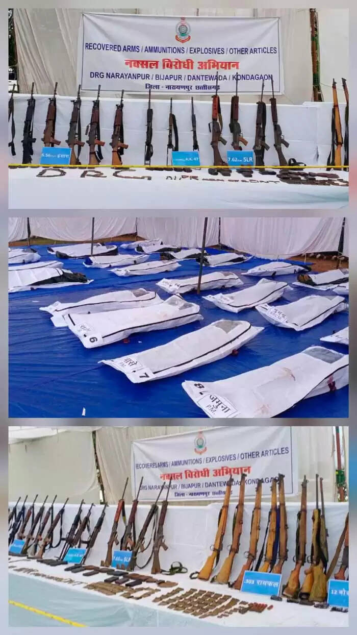 छत्तीसगढ़ के अबूझमाड़ में मारे गए केशव राव सहित 12 करोड़ 33 लाख के इनामी 27 नक्सलियों की हुई शिनाख्त