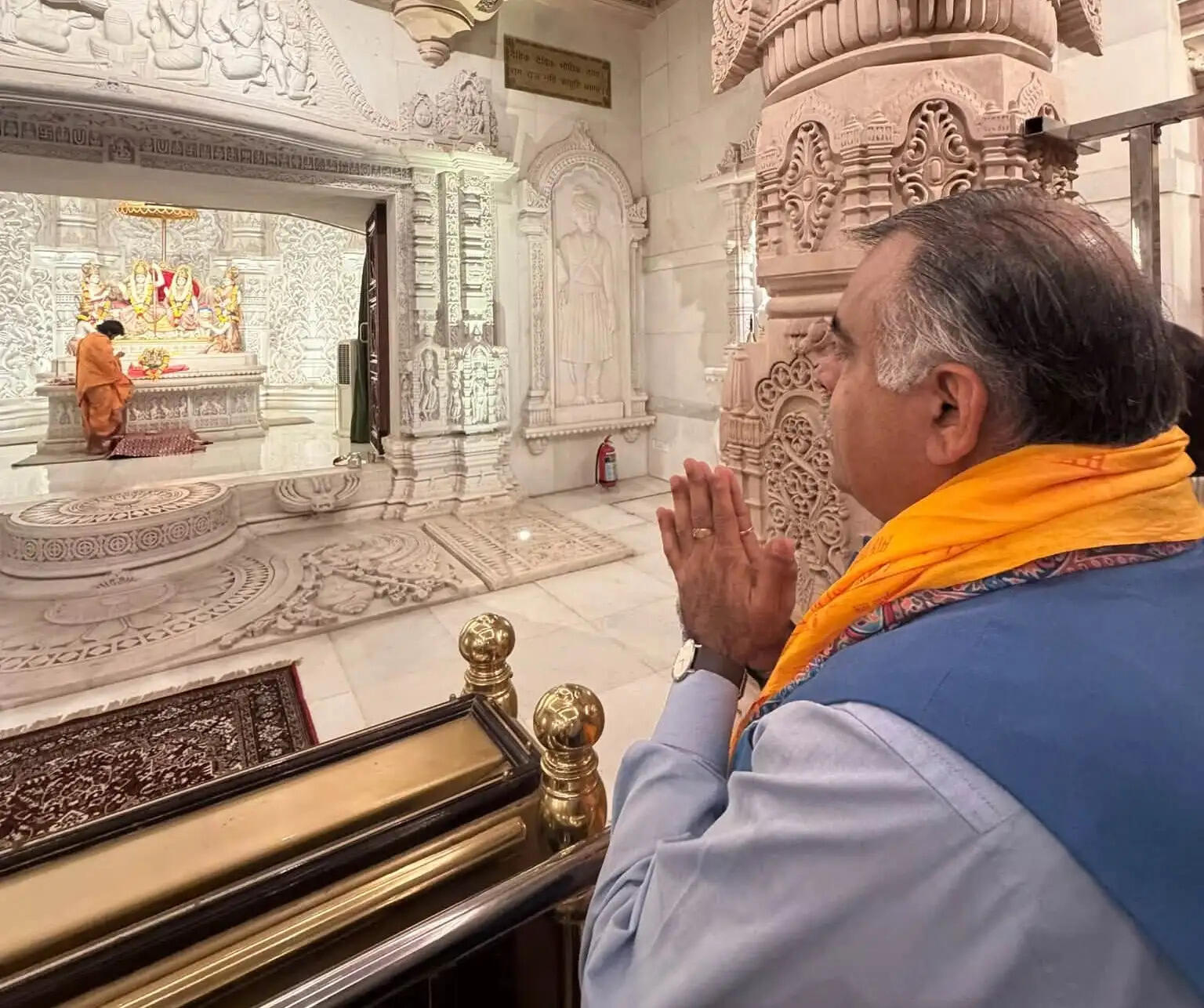 अयोध्या पहुंचे भाजपा के राष्ट्रीय महामंत्री तरुण चुघ,&nbsp; रामलला के दरबार में नवाया शीश