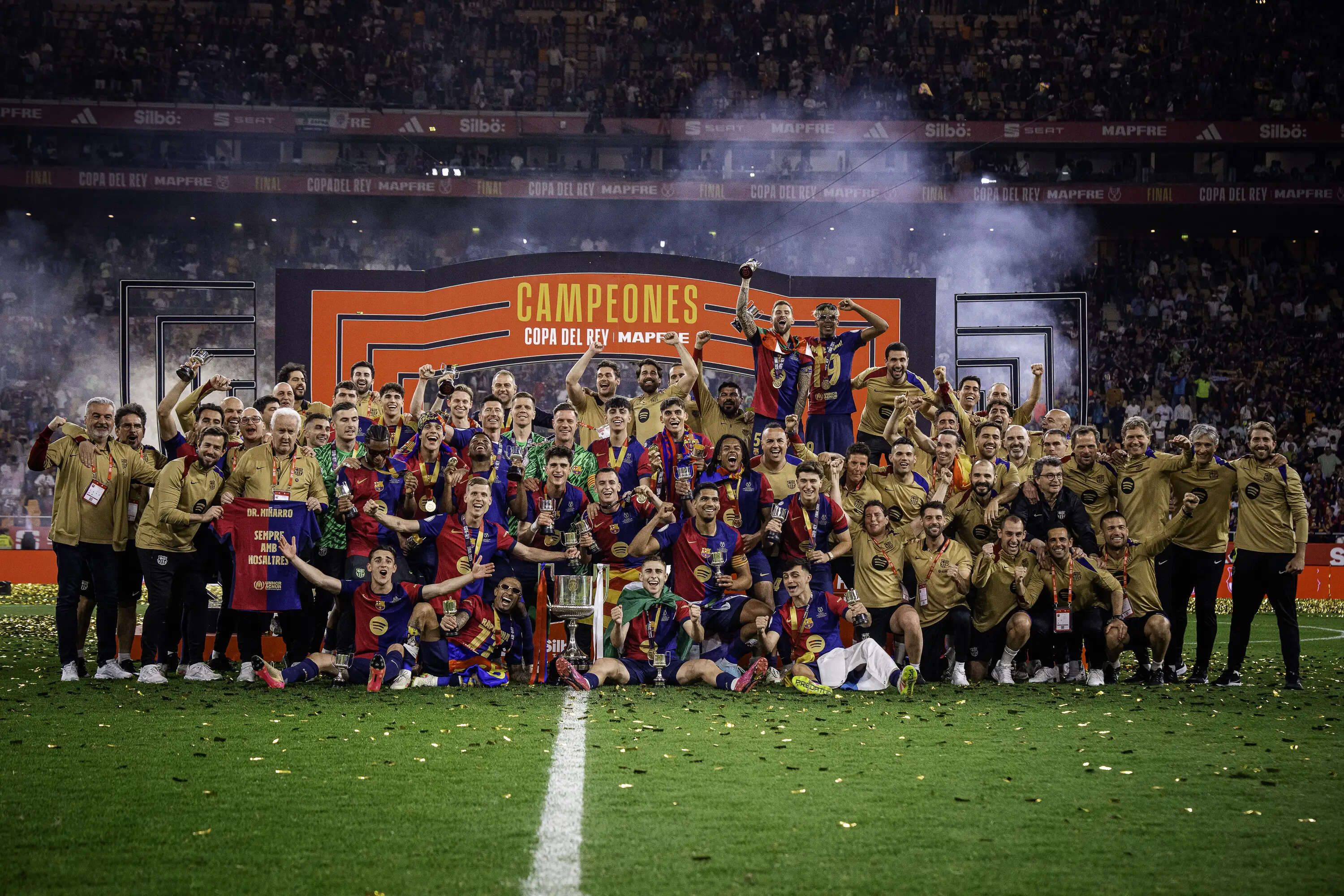 कोपा डेल रे फाइनल: बार्सिलोना ने रियल मैड्रिड को 3-2 से हराया, कोंडे ने एक्स्ट्रा टाइम में किया विजयी गोल